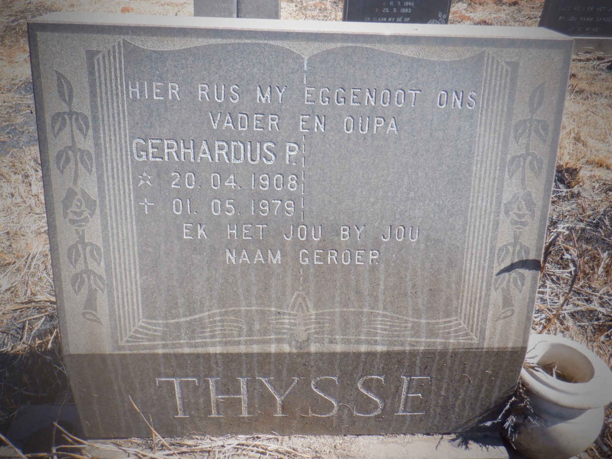 THYSSE Gerhardus P. 1908-1979