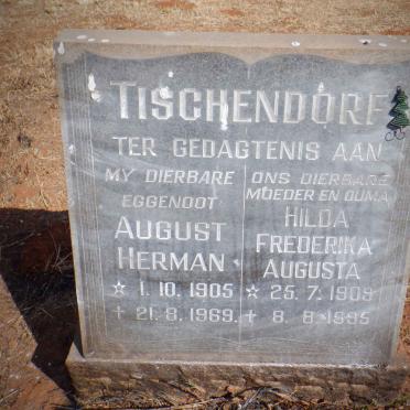 TISCHENDORF August Herman 1905-1969 &amp; Hilda Frederika Augusta 1909-1995