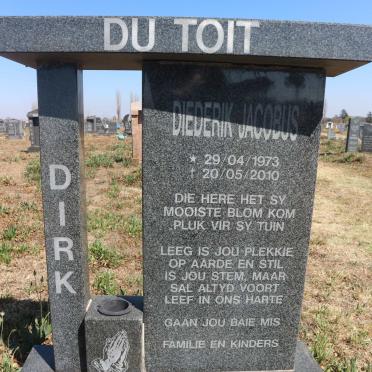 TOIT Diederik Jacobus, du 1973-2010