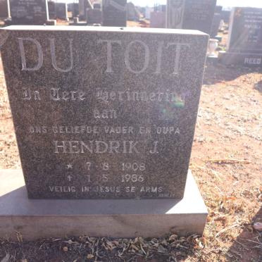 TOIT Hendrik J., du 1908-1986