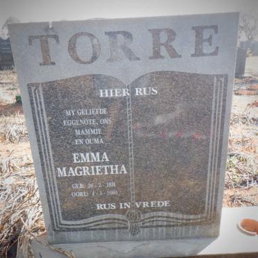 TORRE Emma Magrietha 1931-2003