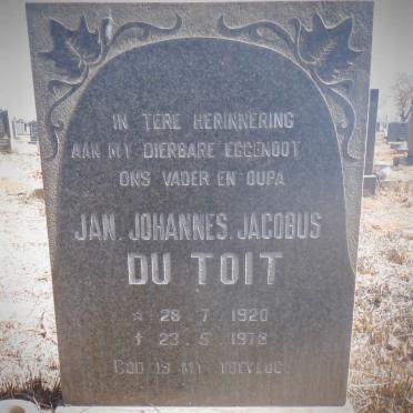 TOIT Jan Johannes Jacobus, du 1920-1978