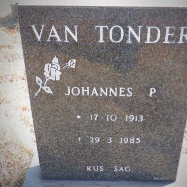 TONDER Johannes P., van 1913-1985