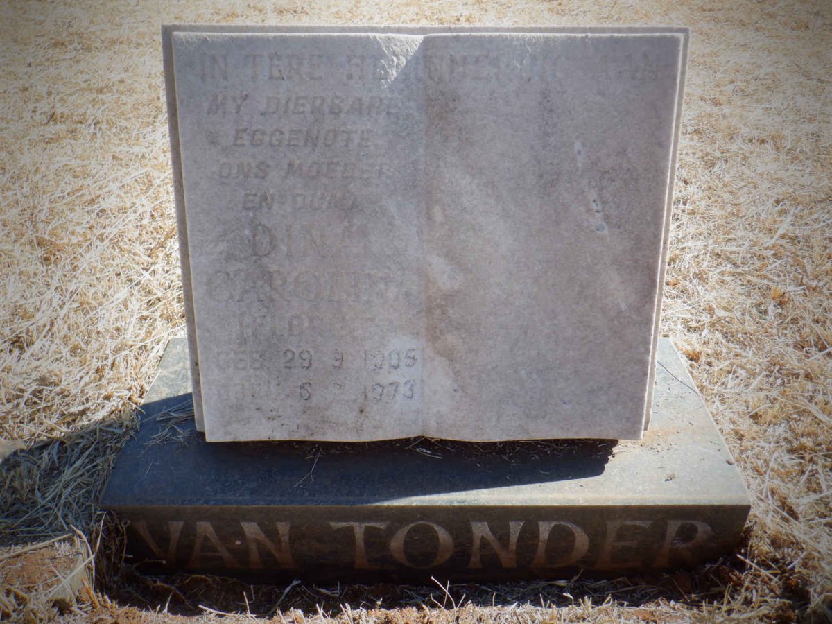 TONDER Dina Carolina, van 1905-1973