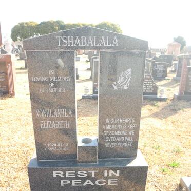 TSHABALALA Nonhlanhla Elizabeth 1924-1998