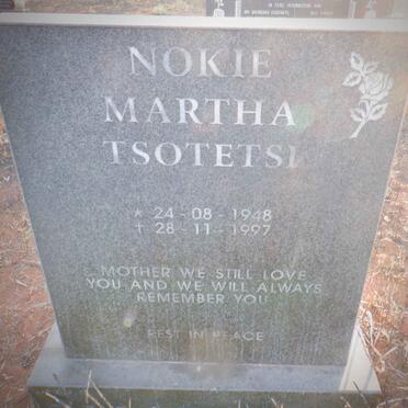 TSOTETSI Nokie Martha 1948-1997