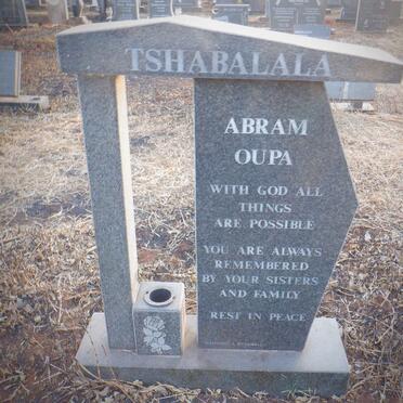 TSHABALALA  Abram Oupa