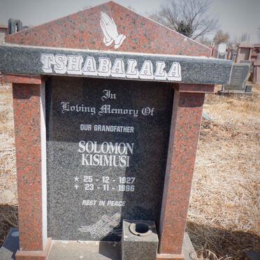 TSHABALALA Solomon Kisimusi 1927-1996