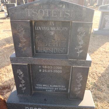 TSOTETSI Sophie Matsidiso 2000-2000
