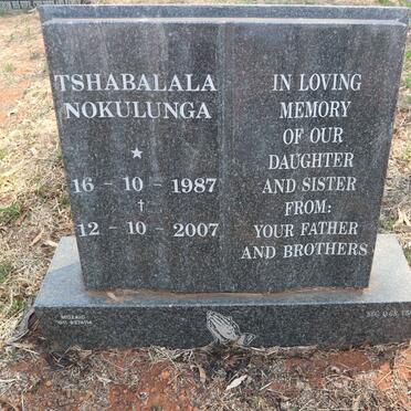 TSHABALALA Nokulunga 1987-2007
