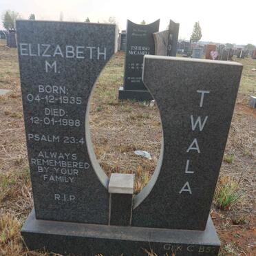 TWALA Elizabeth M. 1935-1988 