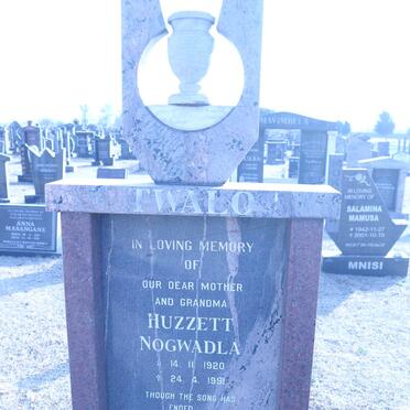 TWALO Huzzett Nogwadla 1920-1991