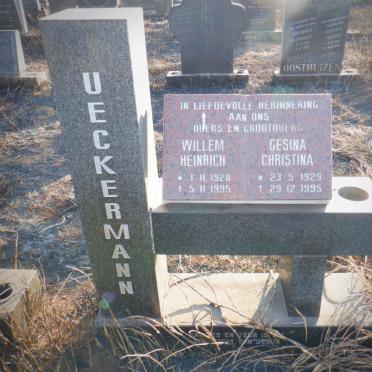 UECKERMANN Willem Heinrich 1928-1995 &amp; Gesina Christina 1929-1995