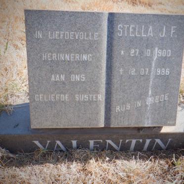 VALENTIN Stella J.F. 1900-1986