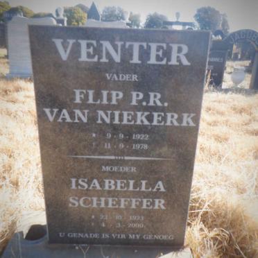VENTER Flip P.R. van Niekerk 1922-1978 &amp; Isabella SCHEFFER 1923-2000