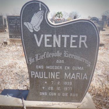 VENTER Pauline Maria 1939-1977