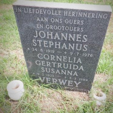 VERWEY Johannes Stephanus 1919-1976 &amp; Cornelia Gertruida Susanna 1923-1989
