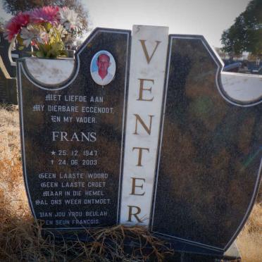 VENTER Frans 1947-2003