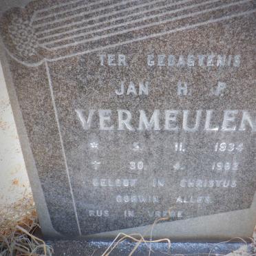 VERMEULEN Jan H.P. 1934-1982