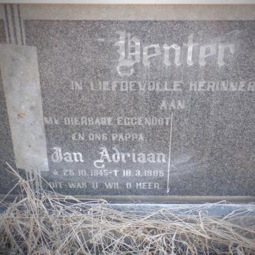 VENTER Jan Adriaan 1945-1985