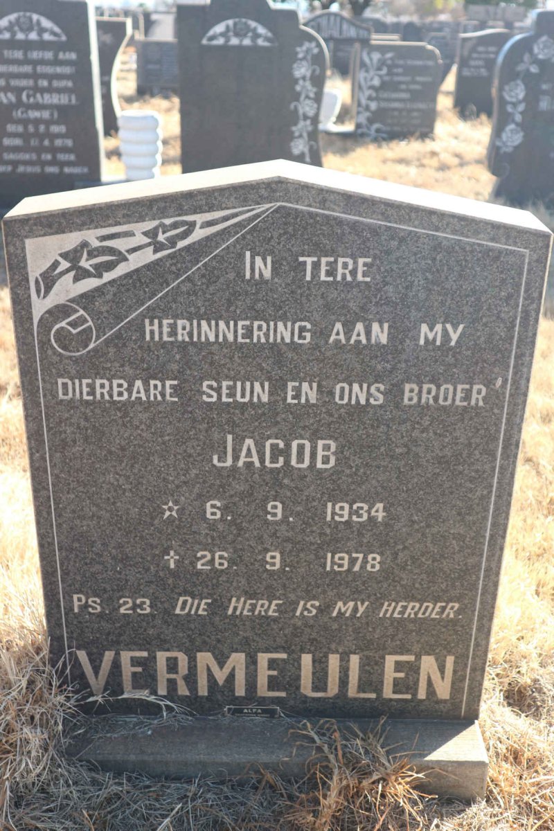 VERMEULEN Jacob 1934-1978