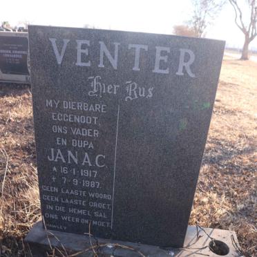 VENTER Jan A.C. 1917-1987