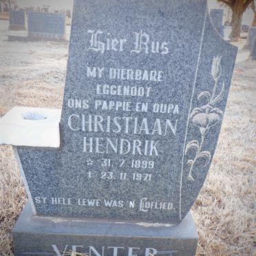 VENTER Christiaan Hendrik 1899-1971