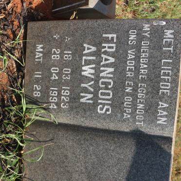 VENTER Francois Alwyn 1923-1994