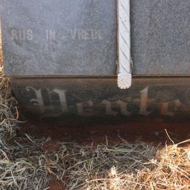 VENTER Minnie Maria 1926-1977