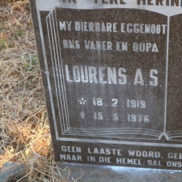 VENTER Lourens A.S. 1919-1976
