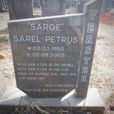 VERSTER Sarel Petrus 1950-2002