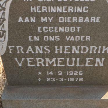 VERMEULEN Frans Hendrik 1926-1976