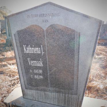 VERMAAK Kathriena J. 1909-1999