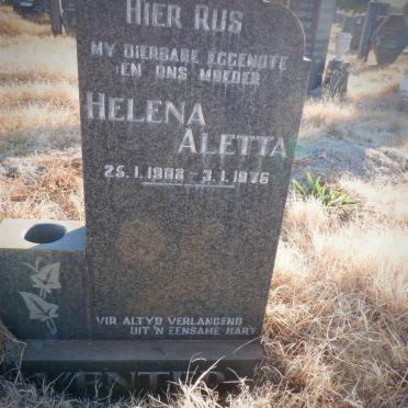 VENTER Helena Aletta 1908-1976