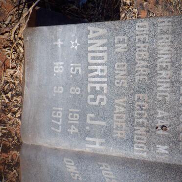 VENTER Andries J.H. 1914-1977 &amp; Johanna Cornelia 1909-1998