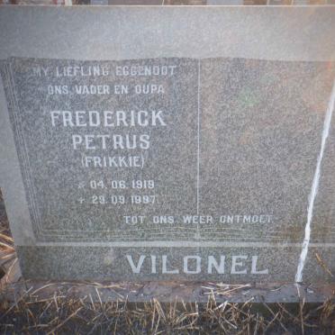 VILONEL Frederick Petrus 1919-1997