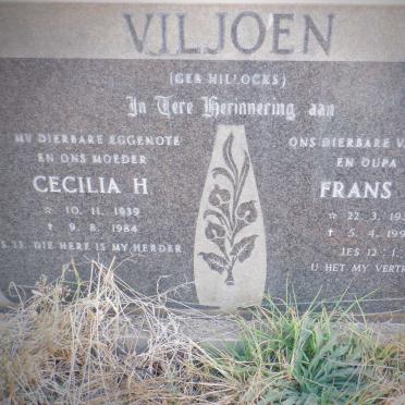 VILJOEN Frans C. 1936-1995 &amp; Cecilia H. 1939-1984