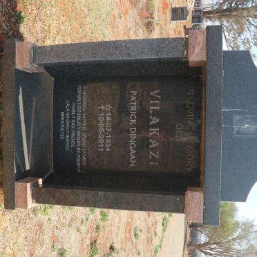 VILAKAZI Patrick Dingaan 1934-2011