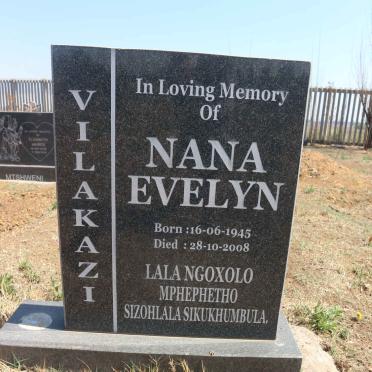 VILAKAZI Nana Evelyn 1945-2008 