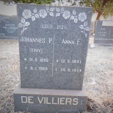 VILLIERS Johannes P., de 1895-1969 &amp; Anna E. 1897-1974
