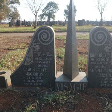 VISAGIE Christoffel Jacobus 1918-2002 &amp; Rachel Christina Elizabeth 1915-1990