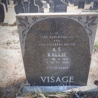 VISAGE A.S. Kallie 1917-1985