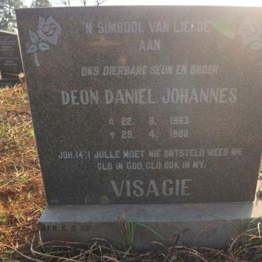 VISAGIE Deon Daniel Johannes 1963-1988