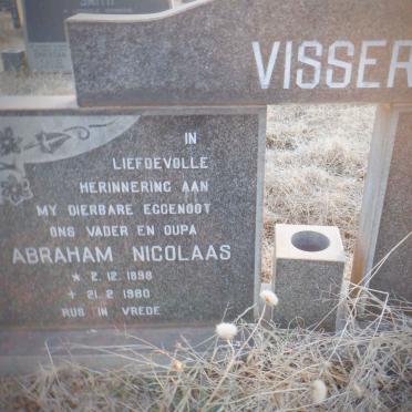 VISSER Abraham Nicolaas 1898-1980