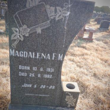 VILJOEN Magdalena F.M. 1931-1982