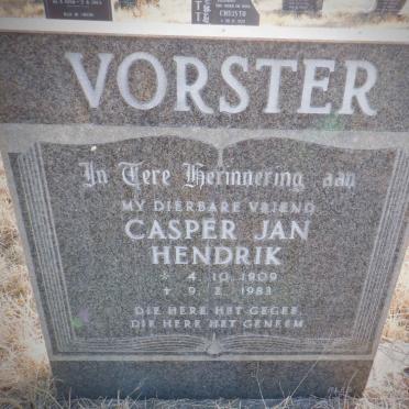 VORSTER Casper Jan Hendrik 1909-1983