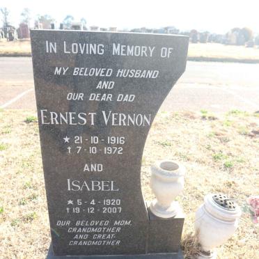 VOLBRECHT Ernest Vernon 1916-1972 &amp; Isabel 1920-2007