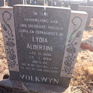 VOLKWYN Lydia Albertine 1896-1984