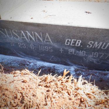 VORSTER Susanna SMUTS 1895-1977