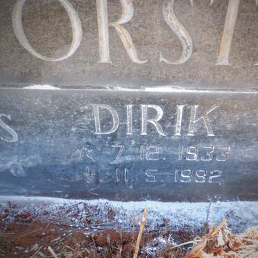VORSTER Dirik 1933-1982